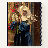 circa 1910 blauwe nun notitieboek (Achterkant)