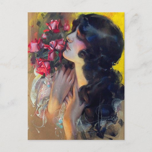 circa 1910 droom van rozen briefkaart (Voorkant)