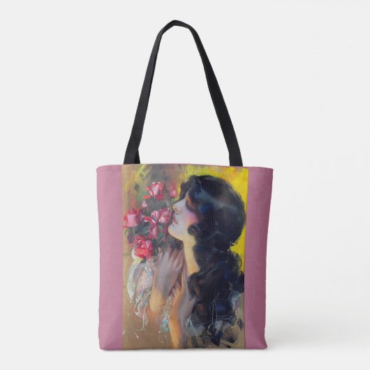 circa 1910 droom van rozen tote bag (Achterkant)