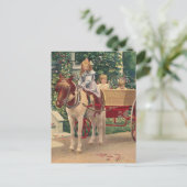 circa 1910 kinderen en paarden briefkaart (Staand voorkant)