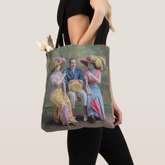 Circa 1910 Vaudeville artiesten print Tote Bag (Dichtbij)