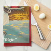 circa 1912 Magic Yeast owl en print Theedoek (Quarter Fold)