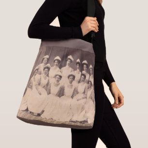 circa 1914 afgestudeerden in de verpleegkunde crossbody tas