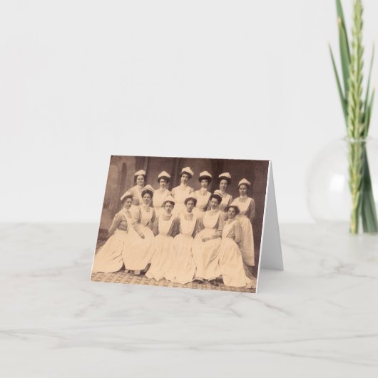 circa 1914 afgestudeerden in de verpleegkunde kaart (Voorkant)