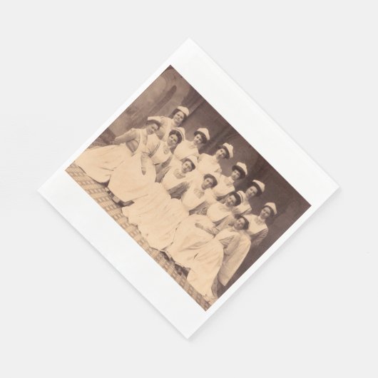 circa 1914 afgestudeerden in de verpleegkunde servetten (Hoek)
