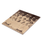 circa 1914 afgestudeerden in de verpleegkunde tegeltje (Zijkant)