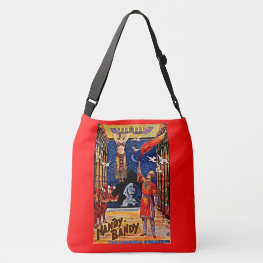circa 1920 handy-Bandy poster print Crossbody Tas (Achterkant)