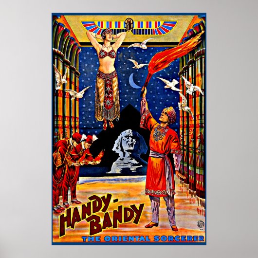 circa 1920 poster met handy-Bandy magiër (Voorkant)