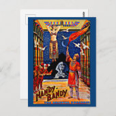circa 1920 poster met handy-Bandy magiër Briefkaart (Voorkant / Achterkant)