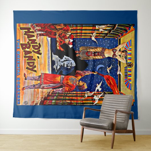 circa 1920 poster met handy-Bandy magiër Wandkleed (In Situ (horizontaal))