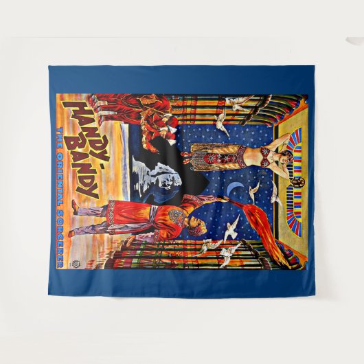 circa 1920 poster met handy-Bandy magiër Wandkleed