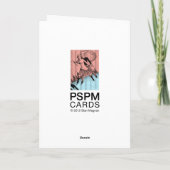 Circa 1930 Art Deco Vakantie Schaatsen Tekening Feestdagen Kaart (Achterkant)