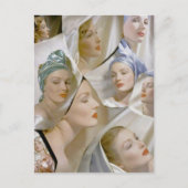 circa 1940 mooie vrouwen briefkaart (Voorkant)