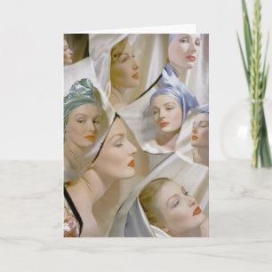 circa 1940 mooie vrouwen kaart