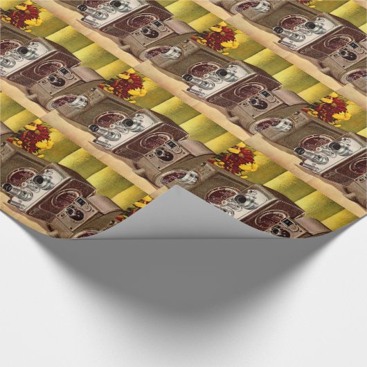 circa 1950 filmcamera's voor thuisgebruik en cadeaupapier (Hoek)