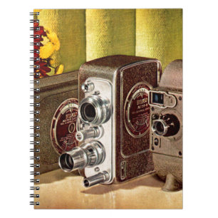 circa 1950 filmcamera's voor thuisgebruik notitieboek