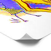 circa 1950 muziek van de banaandraf poster (Hoek)