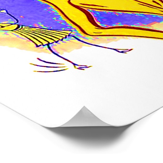 circa 1950 muziek van de banaandraf poster (Hoek)