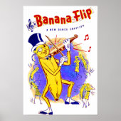 circa 1950 muziek van de banaandraf poster (Voorkant)