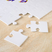 circa 1950 muziekprint van banaanspiegels legpuzzel (Zijkant)