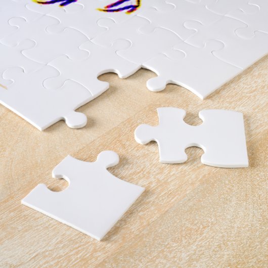 circa 1950 muziekprint van banaanspiegels legpuzzel (Zijkant)