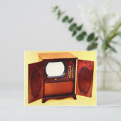 circa 1950 televisietoestel nr. 1 briefkaart (Staand voorkant)