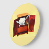 circa 1950 televisietoestel nr. 1 grote klok (Hoek)