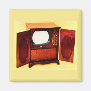 circa 1950 televisietoestel nr. 1 magneet