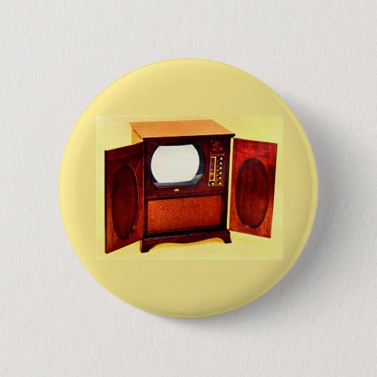 circa 1950 televisietoestel nr. 1 ronde button 5,7 cm (Voorkant)