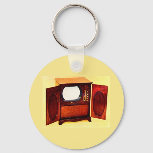 circa 1950 televisietoestel nr. 1 sleutelhanger (Voorkant)