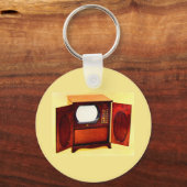 circa 1950 televisietoestel nr. 1 sleutelhanger (Voorkant)