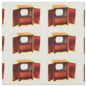 circa 1950 televisietoestel nr. 1 stof (Swatch)