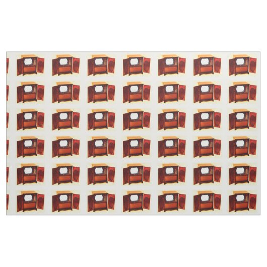 circa 1950 televisietoestel nr. 1 stof (Fat Quarter)