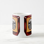 circa 1951 draagbare televisietoestel cowboy-show koffiemok (Center)