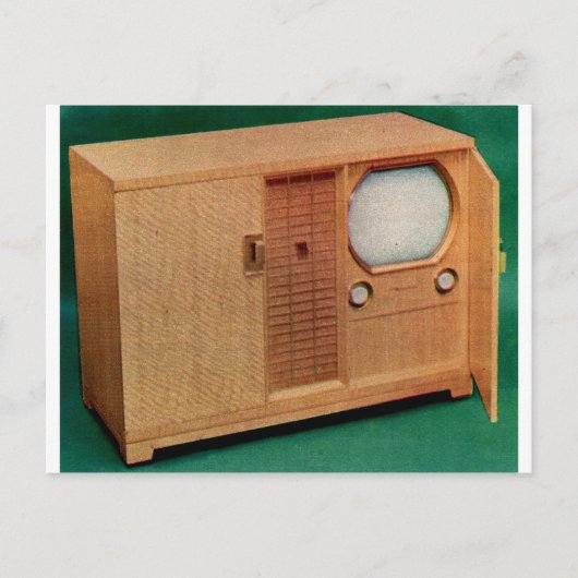 circa 1951 televisietoestel Deense moderne nr. 2 Briefkaart (Voorkant)