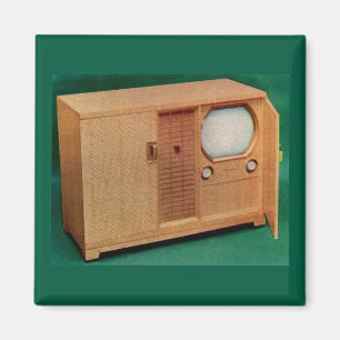 circa 1951 televisietoestel Deense moderne nr. 2 Magneet