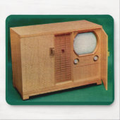 circa 1951 televisietoestel Deense moderne nr. 2 Muismat (Voorkant)