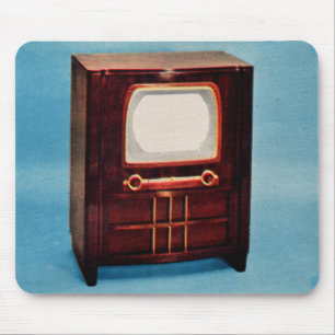 circa 1951 televisietoestel nr . 3 muismat