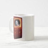 circa 1951 televisietoestel zingend vrouw koffiemok (Voorkant links)