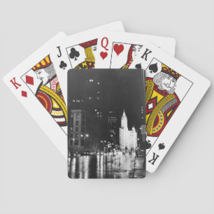 circa 1954: een uitzicht op Michigan Avenue Pokerkaarten