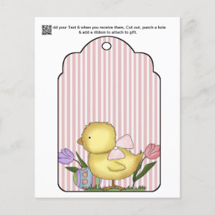 circa 4x5 Kuiken Baby Shower Cadeau of Favor Zak T Flyer