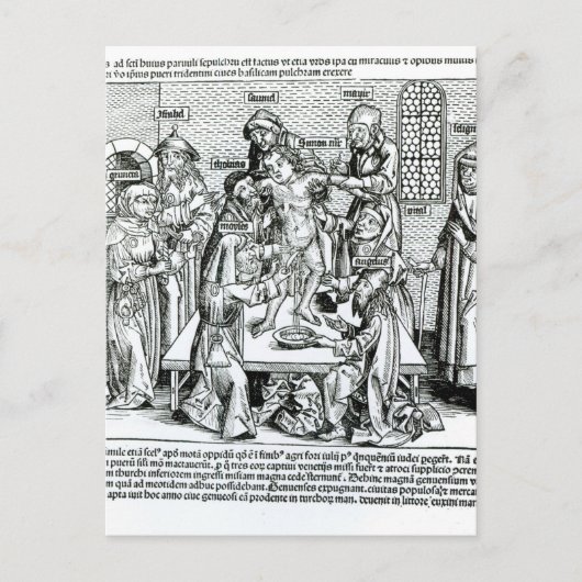 Circa van "Liber Chronicarum" Briefkaart (Voorkant)