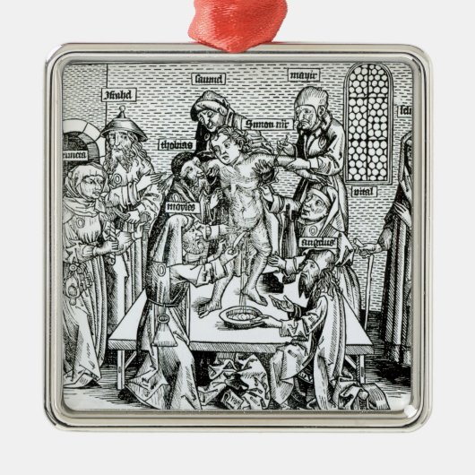 Circa van "Liber Chronicarum" Metalen Ornament (Voorkant)