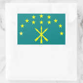 Circassiaanse Israëlische vlag Rechthoekige Sticker (Tas)