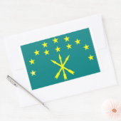 Circassiaanse Israëlische vlag Rechthoekige Sticker (Envelop)