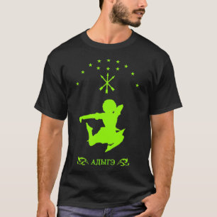 Circassiaanse vlag, adiga t-shirt