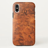 Circassiaanse walnoot Burl *monogram* Case-Mate iPhone Case (Achterkant)
