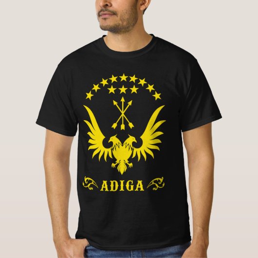 Circassian, adiga flag, Adygea, Circassian Flag. T-shirt (Voorkant)