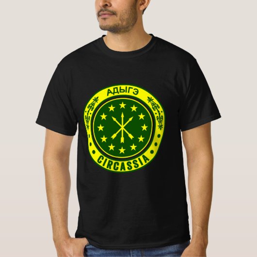 Circassian, adiga flag, Adygea, Circassian Flag. T-shirt (Voorkant)