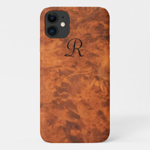 Circassian Walnut Burl iPhone 11 Hoesje *monogram*